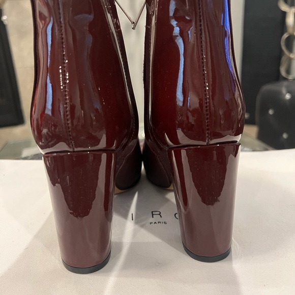 IRO Leather Lavia Booties in Burgundy | FWRD Gorgeous Burgundy IRO Lavia  Booties